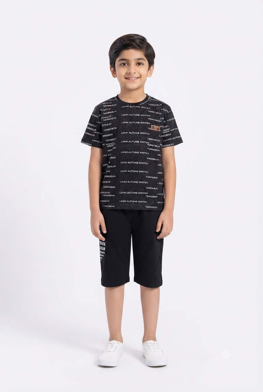 imported kids boy suit 001448 black