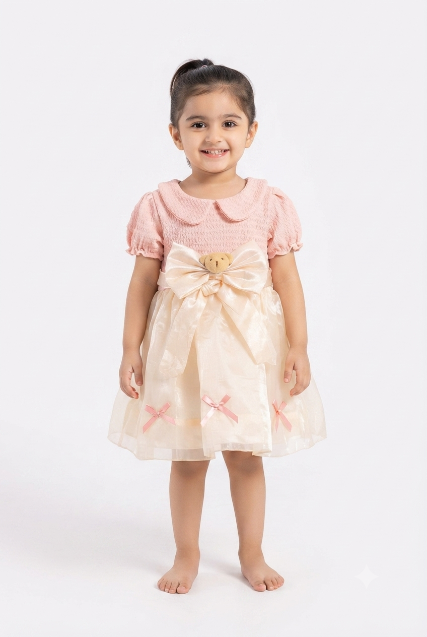 imported frock kids girl 1145  pink