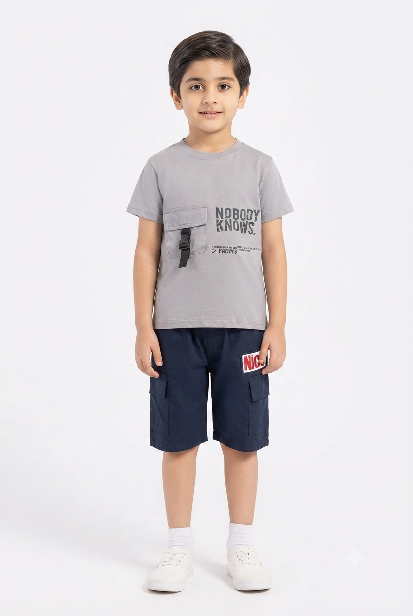 imported kids boy suit 998 gray