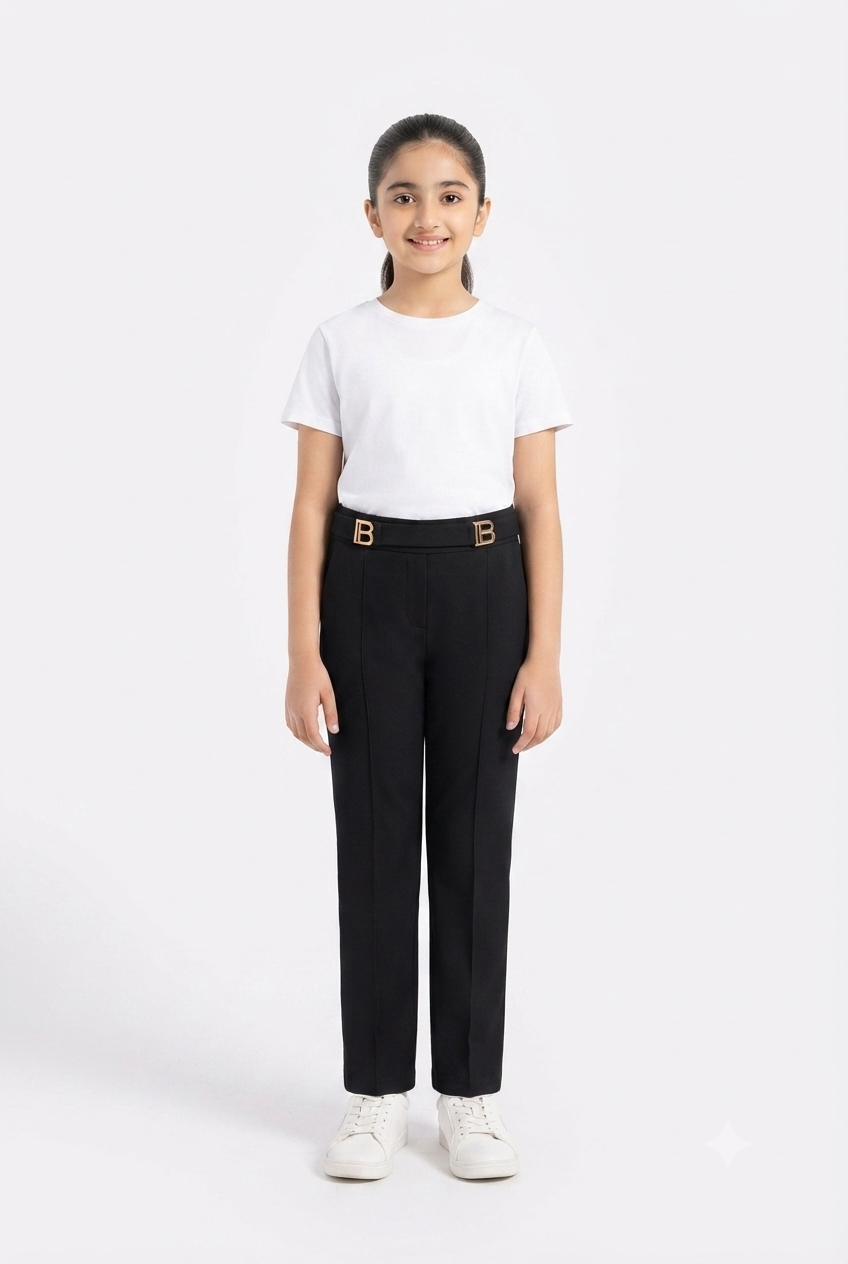 imported kids girl moom pent smile for 00998 black