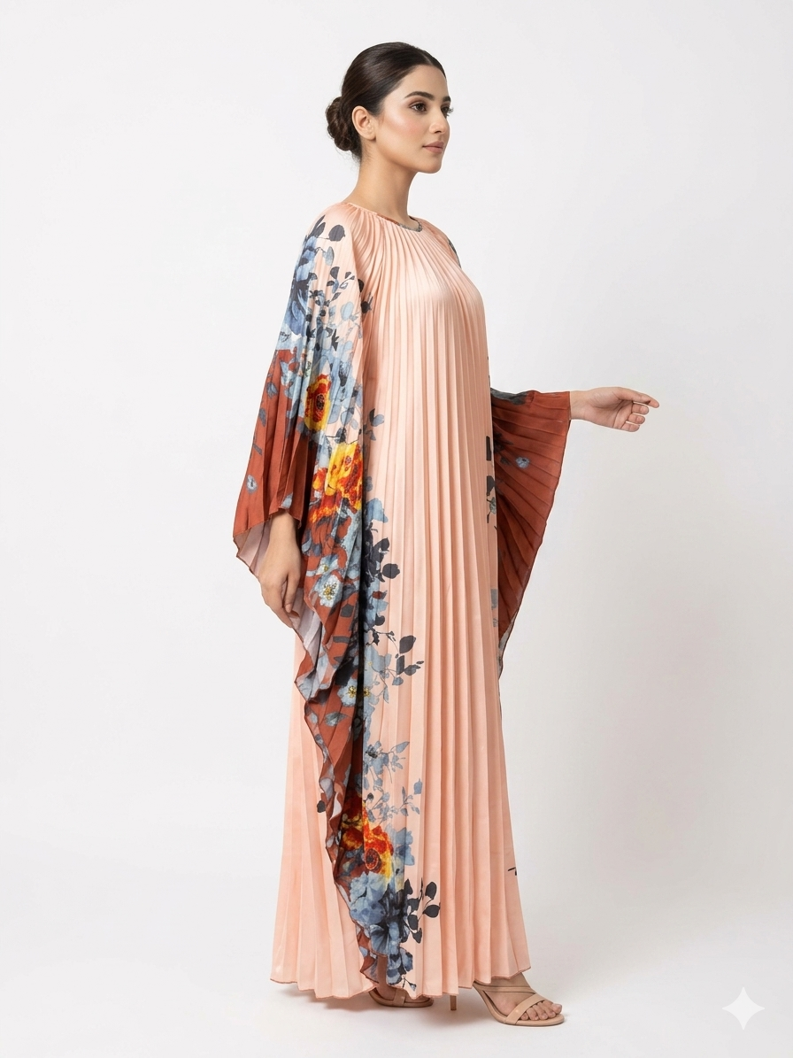 imported kaftan peach 826