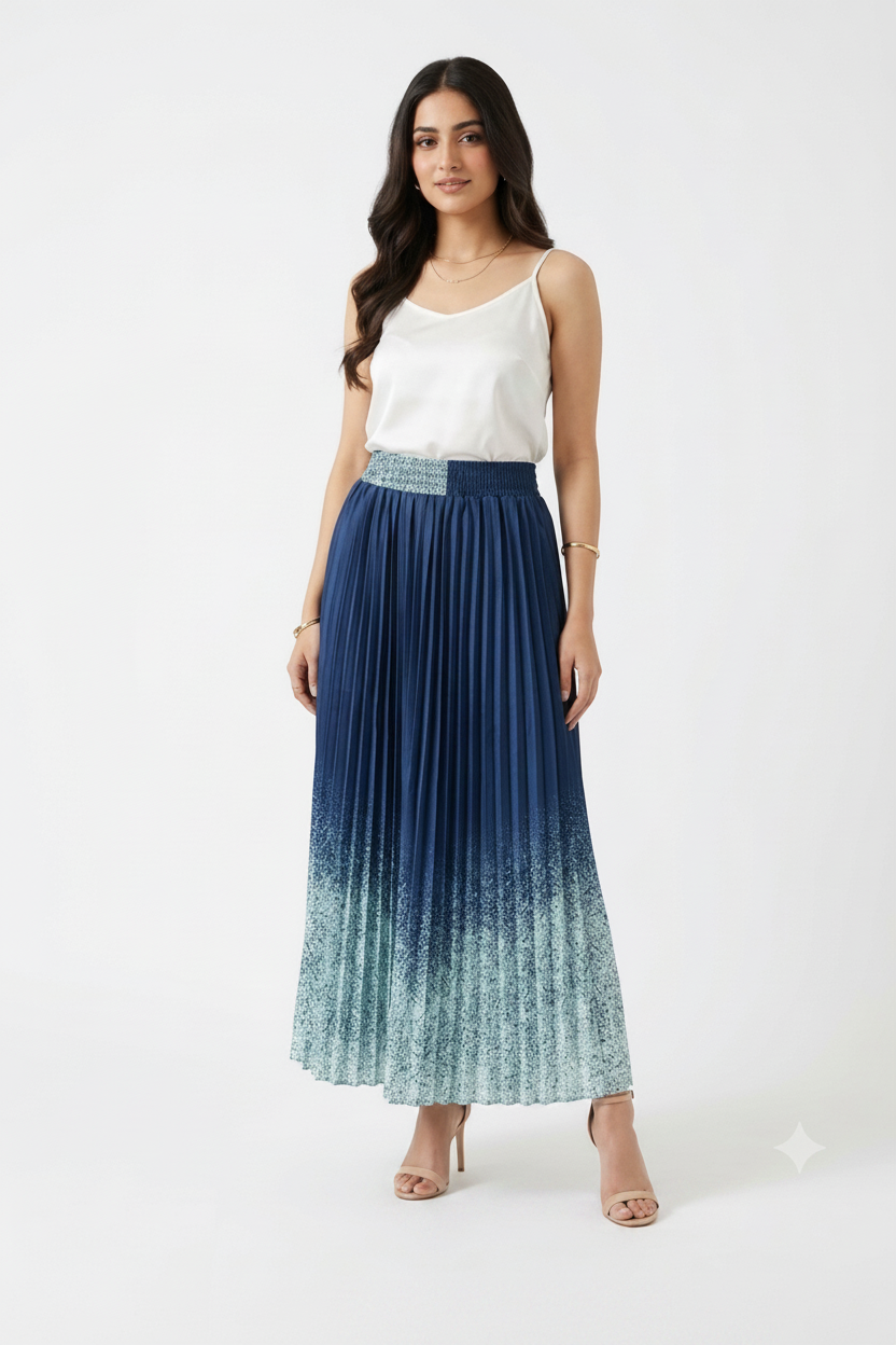 Imported ladies print skirt 939 R