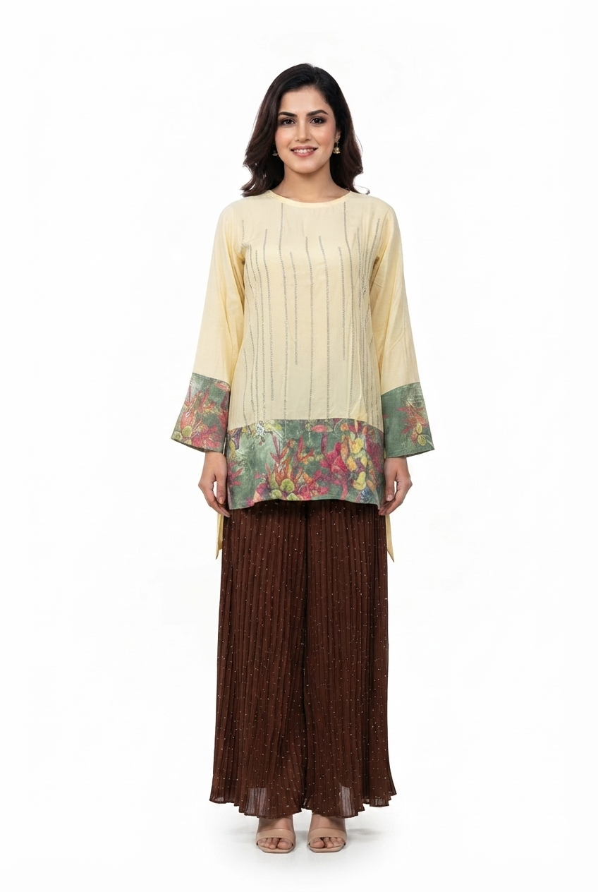 Imported ladies yellow top flapper 2 piece PNN:S B#-Q5