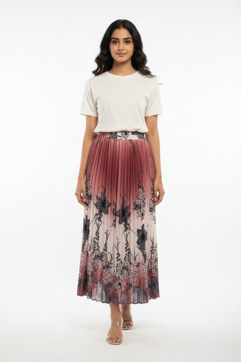Imported ladies skirt brown 937