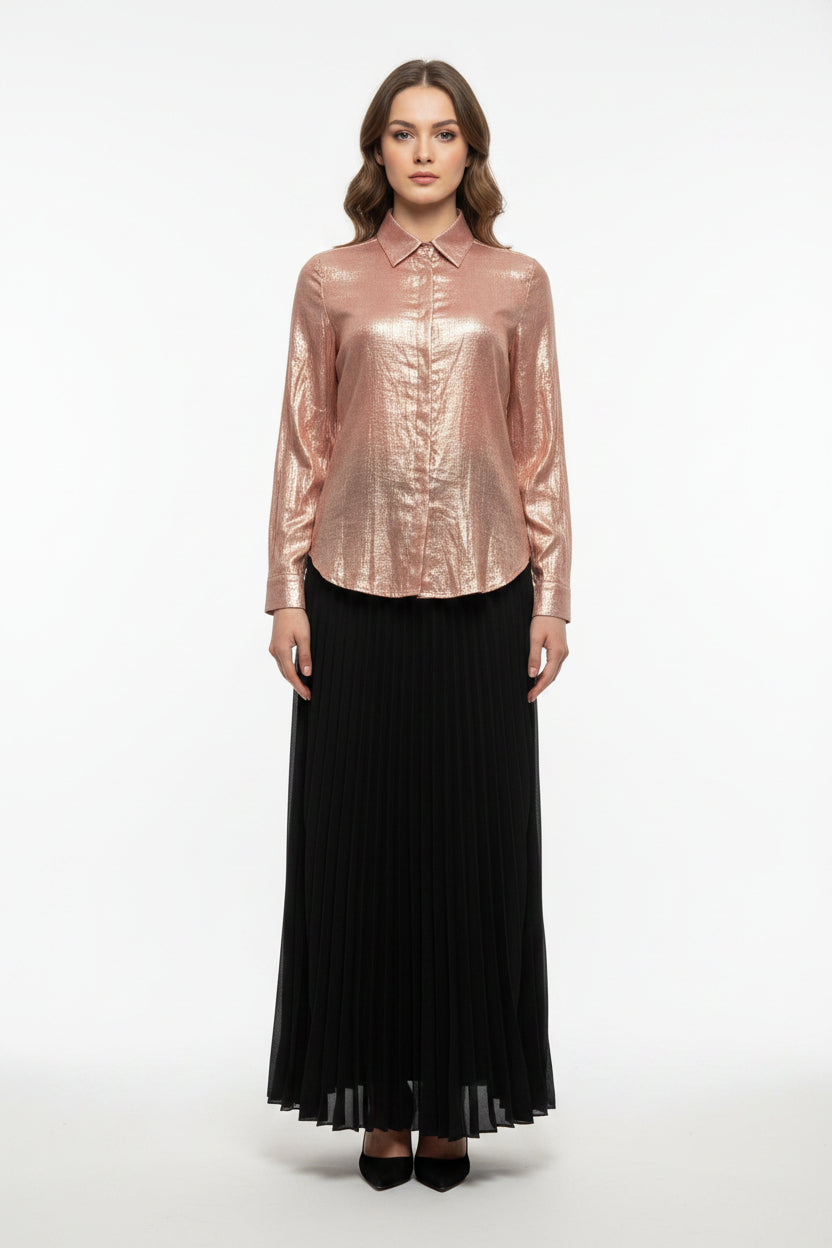 Imported T pink ladies shirt skirt 2 piece 1498-529