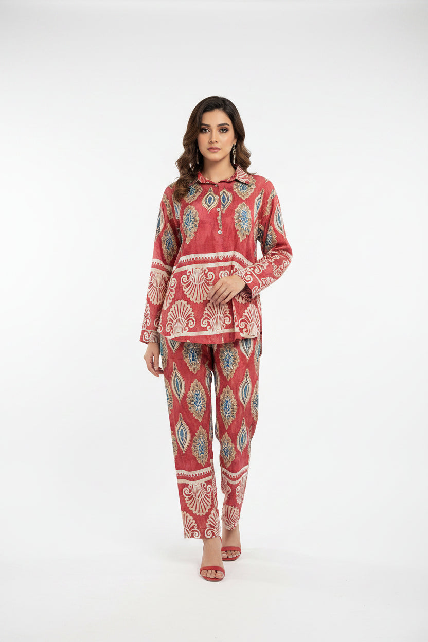 imported pink co order set 4825