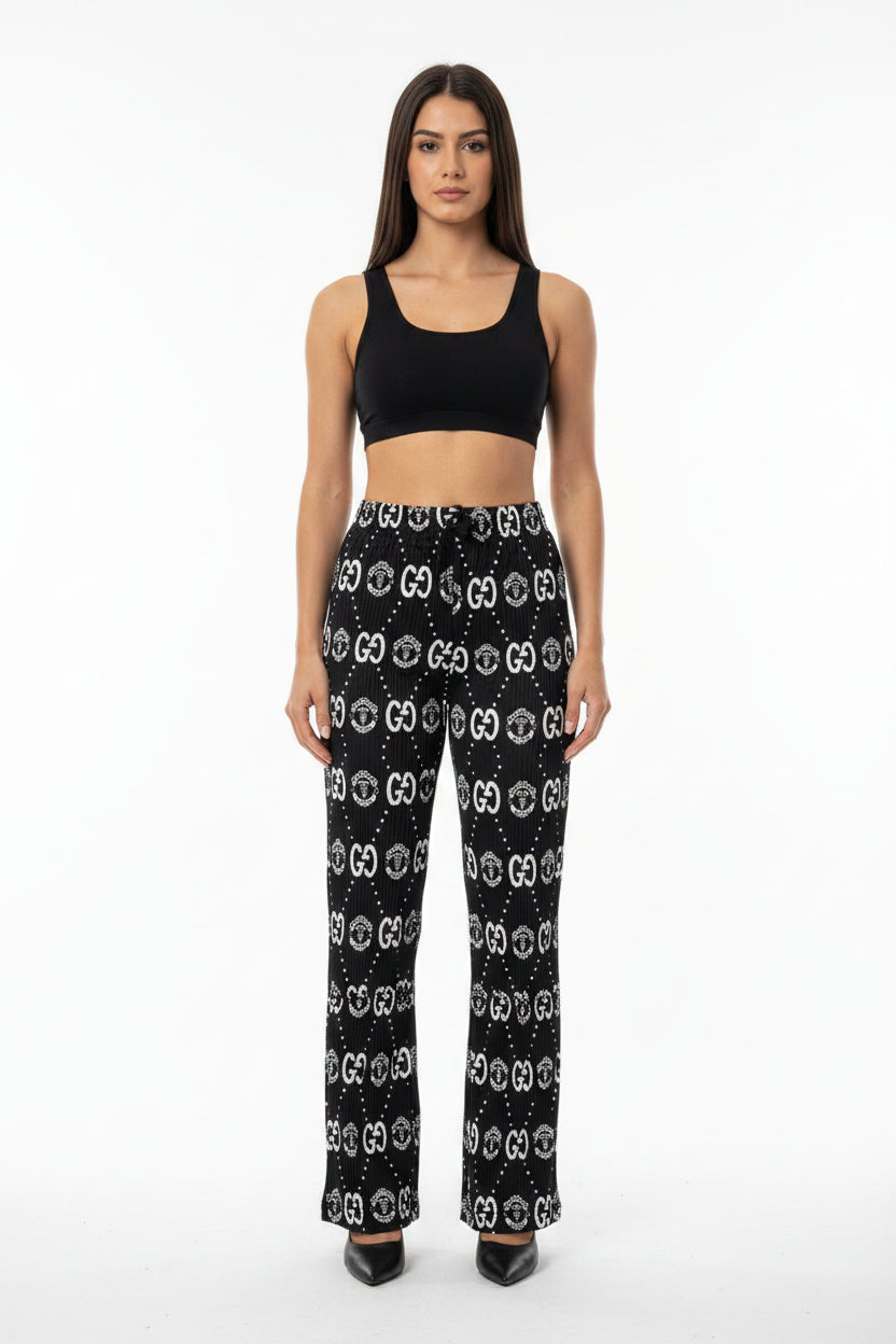 imported ladies flapper trouser black 698