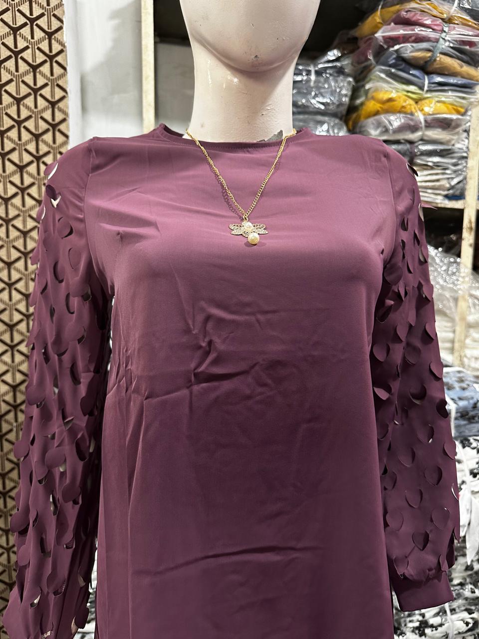 imported purpal ladies top 718#
